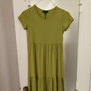 NWT Chartreuse rag & bone midi dress (fits like small)